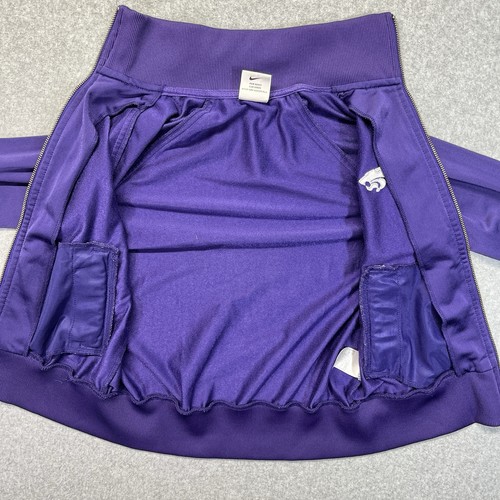 Nike Fit Team Kansas State Jacket Womens XS Purple Full Zip Embroidered 14355X - Picture 6 of 15