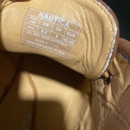 Nautica Chukka Braun Wildleder Leder Schnürung Freizeit Stiefel Herren Größe 9,5 - Bild 7 von 7