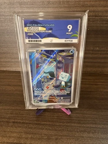 Pokémon Eiscue Paldea Evolved Holo Illustration Card 205/193 Ace 9