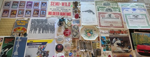 Antique Vintage Collectibles Lot 161 Junk Drawer Coins Cards Collectibles Toys - Picture 1 of 19