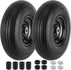 4.00-6 Flat-Free Tire and Wheel, 13" Wheelbarrow Wheels and Tires with 5/8"