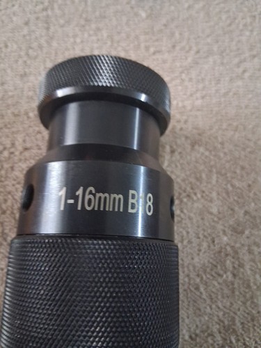 Portabrocas sin llave 1 a 16 mm B18 montaje cónico herramienta de metalurgia de alta resistencia - Imagen 2 de 5