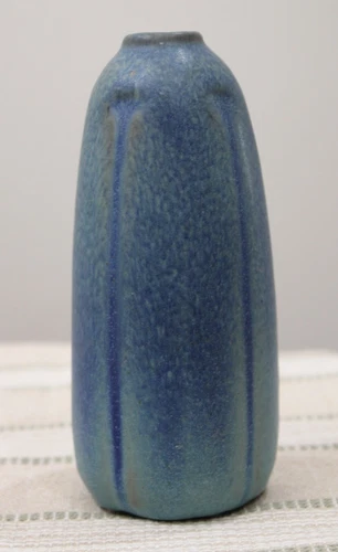 Van Briggle Vase, Rare Form Beautiful Blue & Turquoise Colors,  6" Tall