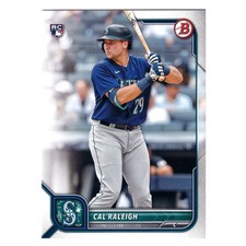 Cal Raleigh 2022 Bowman #49 RC Seattle Mariners Rookie Card “Big Dumper”