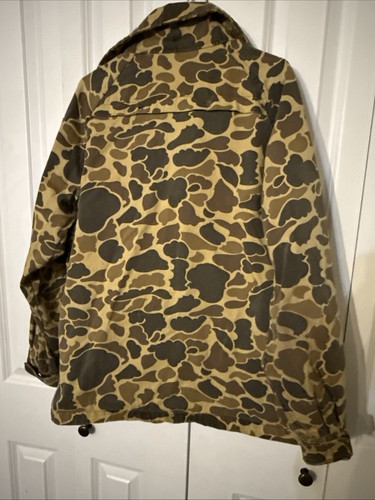 Vintage Trophy Club Camo Hunting Jacket Size M Fleece Lined Hand Pockets 2 Zip - Picture 12 of 13