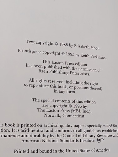 Sheepfarmer's Daughter von Elizabeth Moon Easton Press Ledergebunden Buch 1996 - Bild 6 von 8