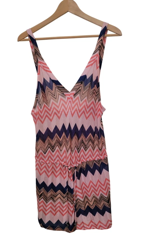 Missoni Mare Italy Zigzag Geometric Pattern Sleeveless Romper Women's Sz 40 - Image 2 of 4