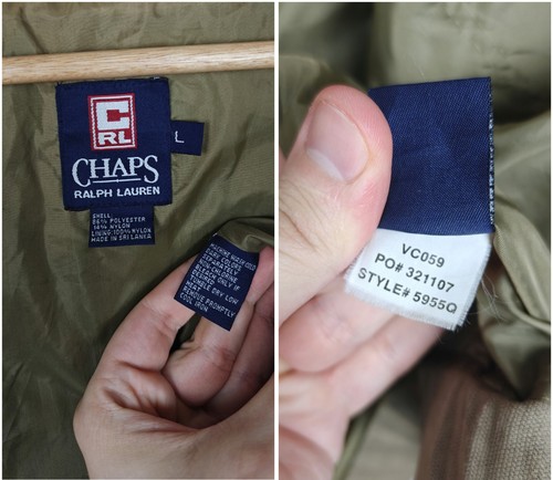 Chaps Ralph Lauren Zip Jacket Brown size L - Picture 10 of 11