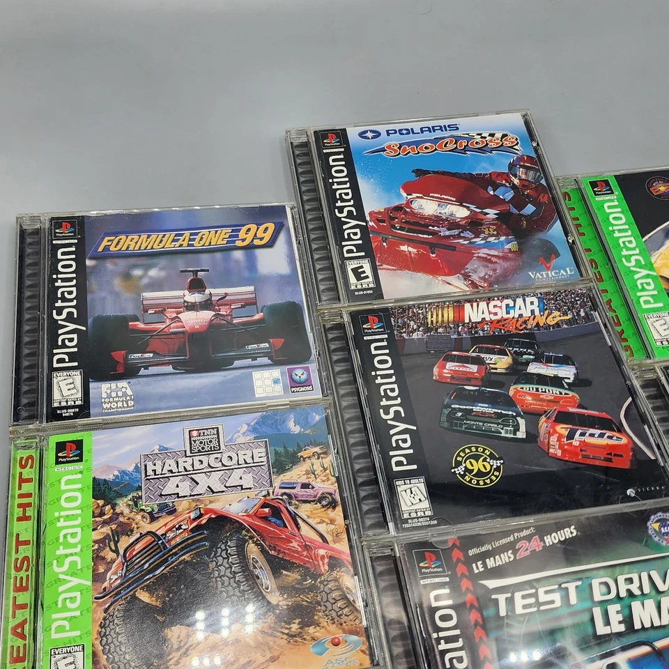 SONY PlayStation 1 Racing Video 7 Game Lot / PS1 BUNDLE of 7 / Read - Image 2 of 4