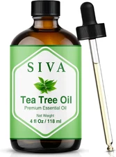 100% Pure & Natural Tea Tree Oil for Skin, Hair, Toenails, Aromatherapy, & Soap