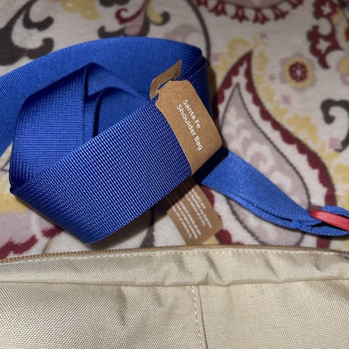 Long Weekend Santa Fe Shoulder Bag 3L Creme Multi Color 213-006 11”x6.9”x2.5” - Picture 3 of 6