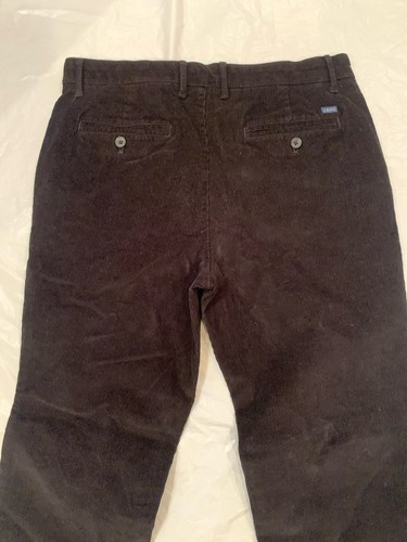 Izod Straight Black Corduroy Men's Pants 34x32, Lightweight Cord - 第 6/11 張圖片