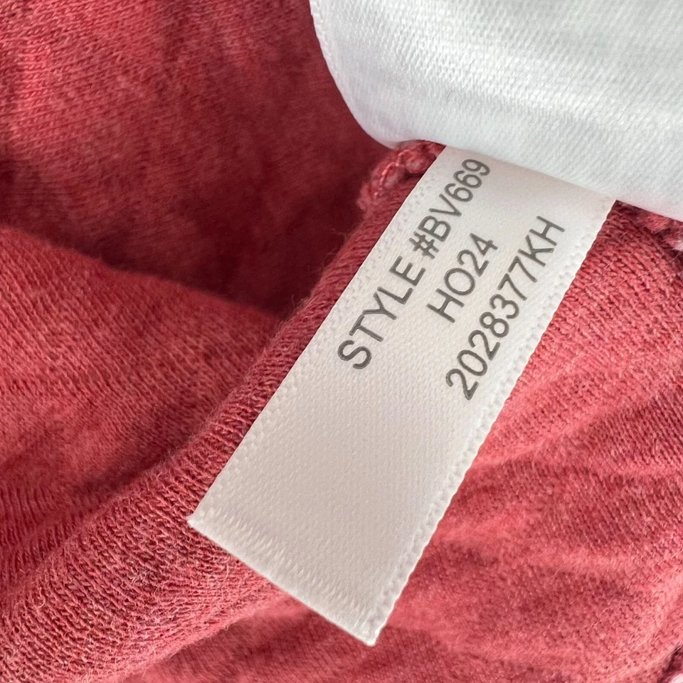 Pullover J.Crew Crewcuts para niños con cuarto de cremallera talla 10-11 L acolchado de algodón rojo desteñido Foto 4 de 4