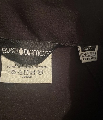 BLACK DIAMOND Women’s Soft Shell Jacket Full Zip Fleece Lined Black Sz L Outdoor - Picture 2 of 14