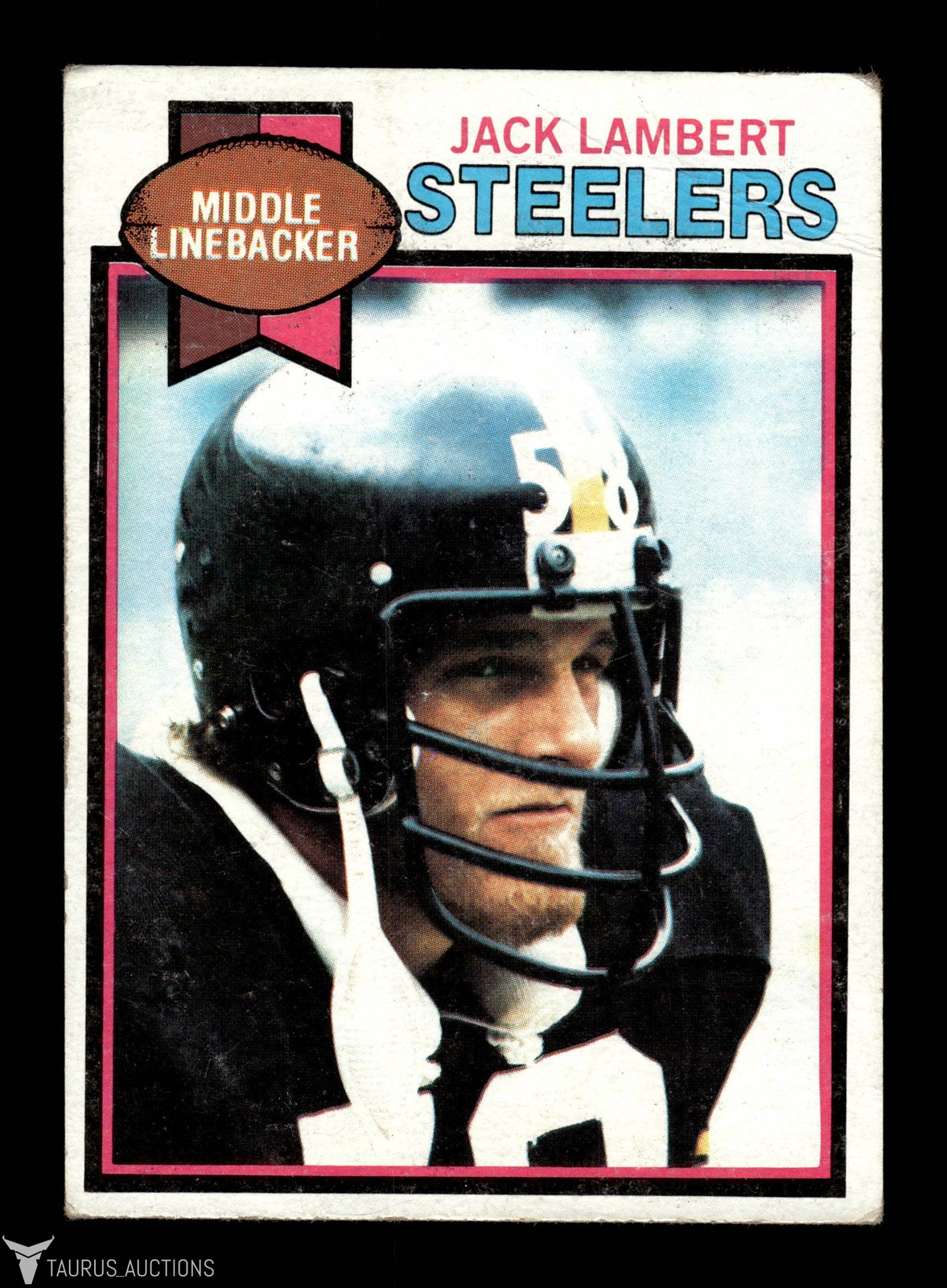 1979 Topps #475 Pittsburgh Steelers HOF Jack Lambert Football Card EX #2
