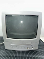 TOSHIBA MV13N2W 13" TV/VCR COMBO! TESTED!RETRO GAMING! NO REMOTE!