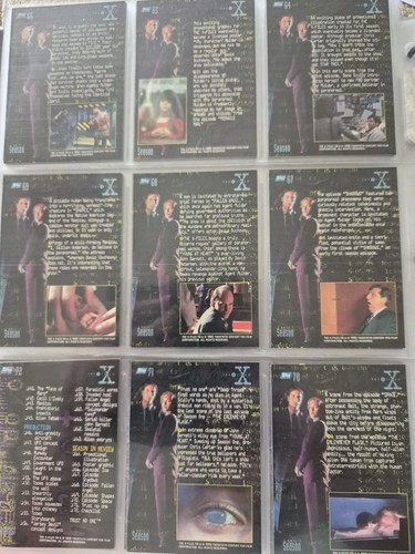 X-Files Complete Season 1 MASTER SET - Parallel Foil Stamp Chromium - 165 Cards - Picture 8 of 24