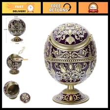 Windproof Metal Ashtray with Lid - Portable Cigar & Cigarette Holder, Odor Elimi