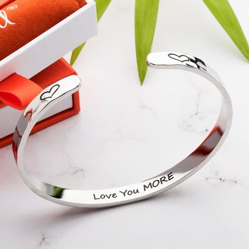 Love You More Bracelet, Gifts for Girlfriend, Birthday Gifts for Wife, For Her, - Bild 3 von 6