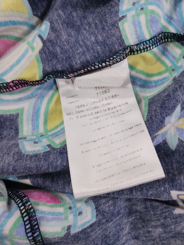 Emilio Pucci Womens Dress 14 Blue Sleeveless Geometric Cotton Blend V-Neck Y2k - Picture 9 of 15