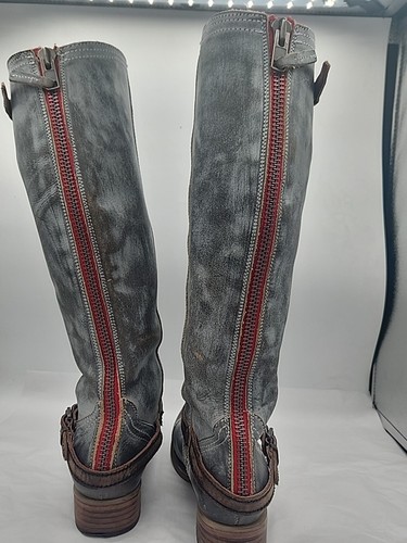 Freebird By Steve Madden 'Roadie' Tall Riding Boots - Women's Gray Size 8 - Picture 5 of 8