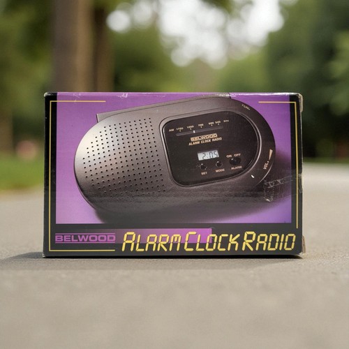 Belwood AM/FM Digital Radiowecker Schwarz Open Box Vintage Retro 90er - Bild 1 von 3