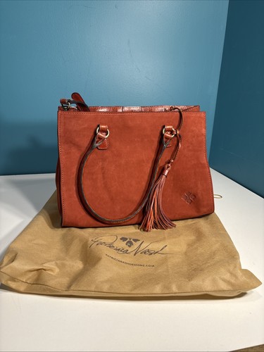 Patricia Nash Leather Primrose Fox Handbag Purse*New
