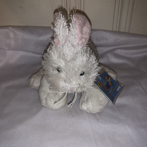 GANZ Webkinz Rabbit White NWT New Sealed UNUSED CODE rare Retired Plush HM078 - Picture 1 of 7