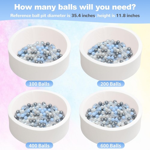 Ball Pit Balls for Toddlers, Phthalate Free BPA Free, Crush Proof Plastic Bal... - Picture 4 of 9