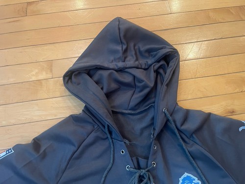 RARA felpa con cappuccio Detroit Lions uomo L grigia Nike Laces pullover NFL football felpa - Foto 6 di 15