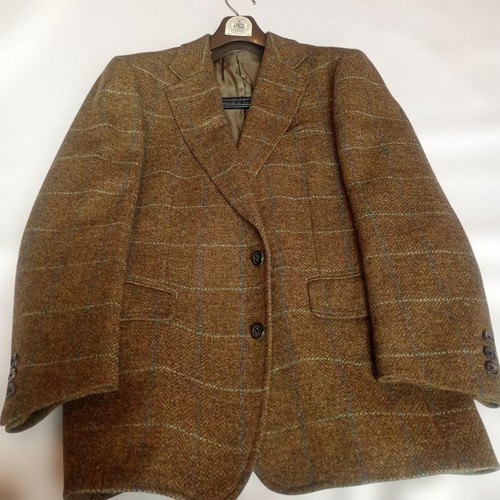 J.PRESS Green Brown Check Tweed Tailored Jacket - Picture 18 of 24