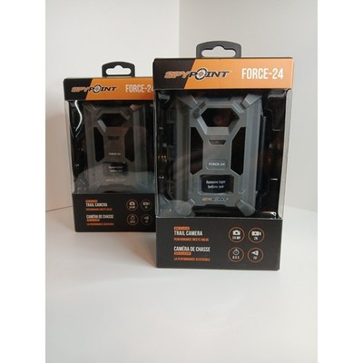 Lot of 2 Spypoint Force-24MP Non-Cellular Trail Cameras 2k Video Sound NEW READ