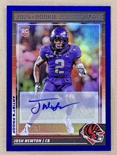 2024 Score Football Josh Newton RC Artist's Proof auto /35 Cincinnati Bengals
