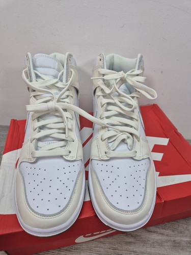 Retro Nike Dunk High Top Sneaker in Weiß Creme UK 9 DD1869-109 Neu unbenutzt!! - Bild 7 von 14