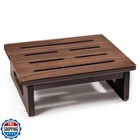 2BHOME Wooden Step Stool, 5.3" One Step Stool for Adults with Built-in Handle