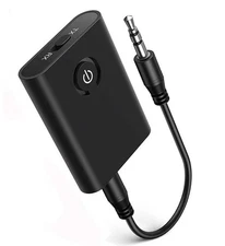 2-in-1 Wireless Bluetooth 5.0 Transmitter Receiver Adapter Audio 3.5mm Jack Aux