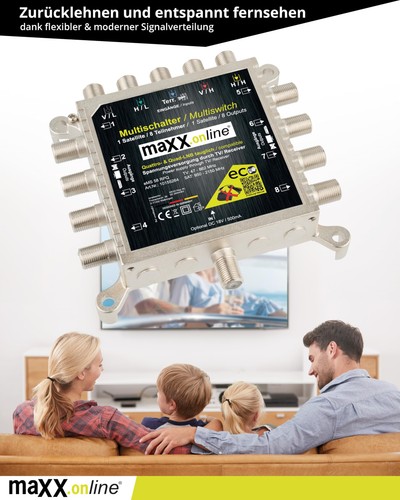 Multischalter 8 Teilnehmer 1 Satellit Quad- & Quattro LNB tauglich kein Netzt... - Bild 4 von 9