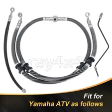 Front Brake Hose Line Pipe Kit for Yamaha Grizzly 400 4x4 Auto YFM400 2007-2008