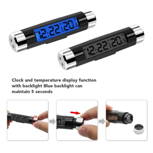 Electronic Clock Thermometer LCD Automatic Temperature Measurement Tool Part - Picture 3 of 12