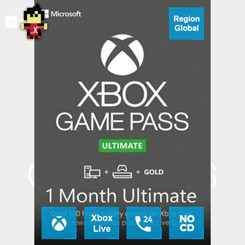 Xbox Live Game Pass Ultimate 1 Month Membership Key Region Free eBay