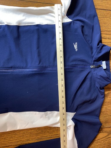 Speedo WMNS Athletic Full Zip Jacket (Large) - NAVY & WHITE - Bild 9 von 11