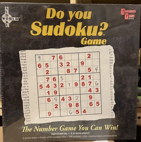 New- DO YOU SUDOKU? Family GAME BY UNIVERSITY GAMES AGES 8+ - Picture 1 of 2