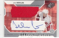 2003-04 SPx #221 Jiri HUDLER  RC  AU  JSY    #/925 - Detroit Red Wings 