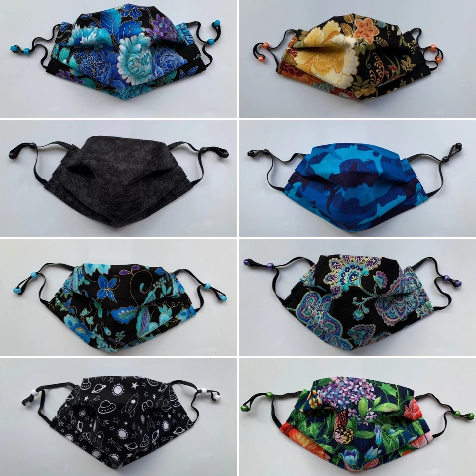 Face Mask Double Layer Cotton Fabric – Washable & Reusable – 20 Colors – Fashion - Image 3 of 4