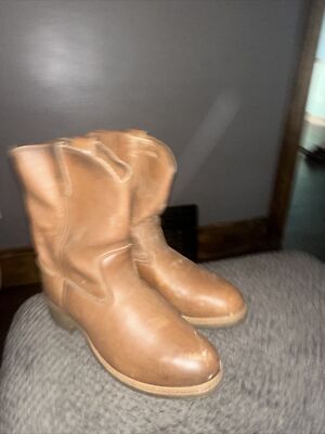 Iron age vintage cowboy boots made in usa vibram oil resistant
