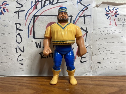 WWF Akeem Hasbro Wrestling Figure WWE WCW 1990 Ser...