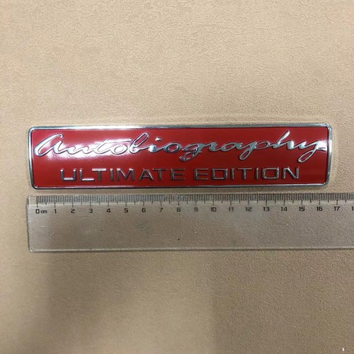 Red Autobiography Ultimate Edition Car SUV Rear Trunk Badge Sticker Emblem Decal - Foto 6 di 6