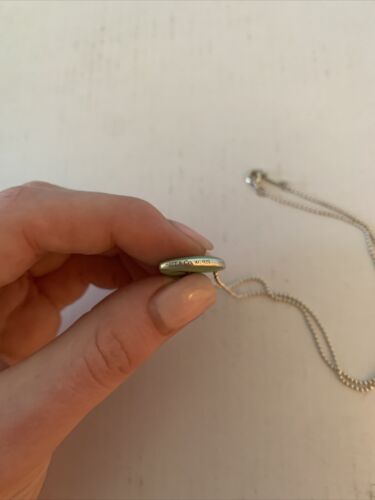 Tiffany & Co. Heart Lock Blue Enamel Necklace - Picture 2 of 4