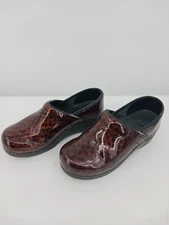 Sanita Women Shoes 7 Brown Clog Casual Slip On Leopard Comfort