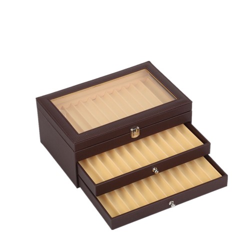 36Pcs Wood Pen Display Box Pen Storage Organizer Box Fountain Pen Collector Case - Picture 11 of 13